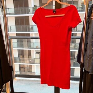 Elegant Red Mini Dress